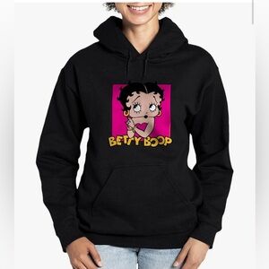 CafePress Betty Boop In Pink Women's Dark Pullover Hooded Sweatshirt